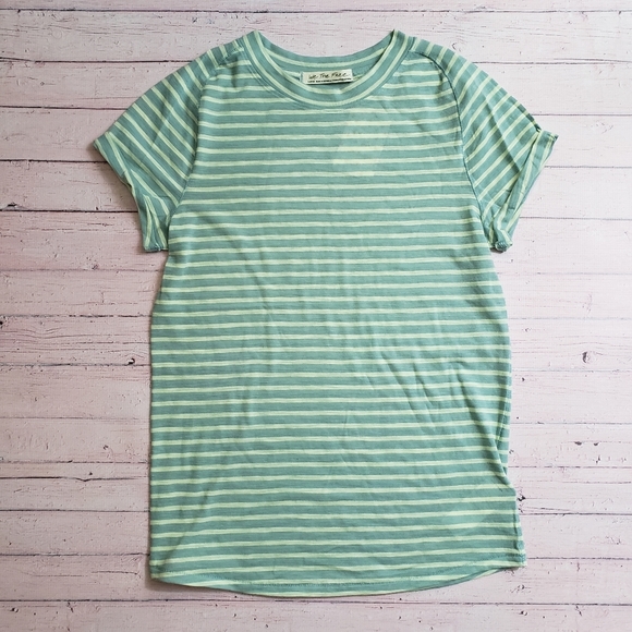 We The Free | Night Sky Stripe Tee in Sage Combo - Picture 2 of 14